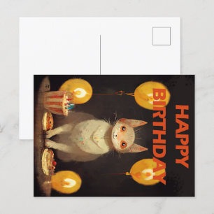 Alles Gute zum Geburtstag! - KatzenParty Postkarte