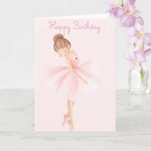 Alles Gute zum Geburtstag kleine Ballerina Karte