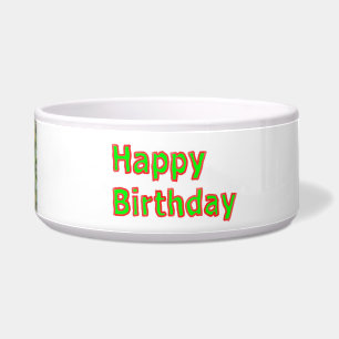 Alles Gute zum Geburtstag - künstlerisches Napf