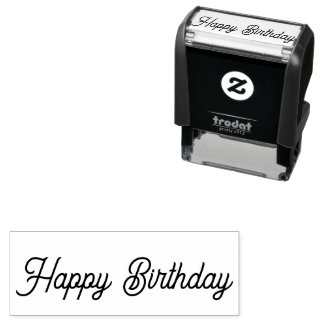 Alles Gute zum Geburtstag Kursive Schrift Textvorl Permastempel
