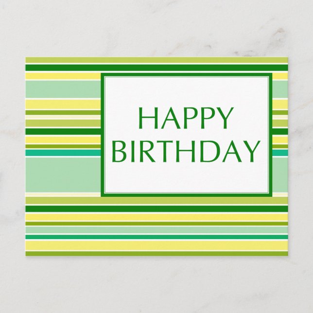 Alles Gute zum Geburtstag (LemonLime) Postkarte (Vorderseite)