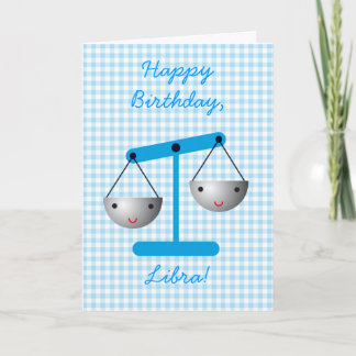 Alles Gute zum Geburtstag, Libra! Karte