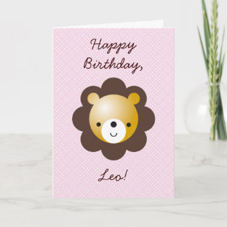 Alles Gute zum Geburtstag, Löwe! Karte