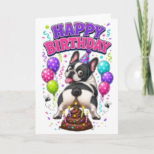 Alles Gute zum Geburtstag Lustiger kackender Hund Karte