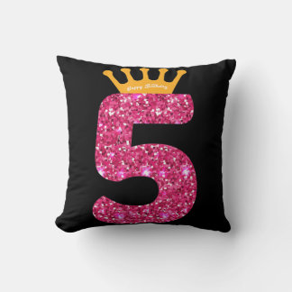 Alles Gute zum Geburtstag , Mädchen 5. Party 5 Jah Kissen