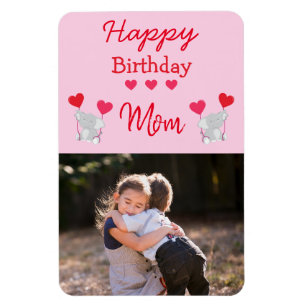 Alles Gute zum Geburtstag Mama Elefant Foto Magnet