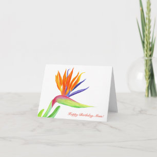 Alles Gute zum Geburtstag Mama Watercolor Strelitz Karte