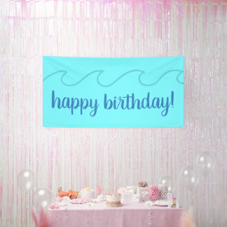 Alles Gute zum Geburtstag! Meereswellen Banner