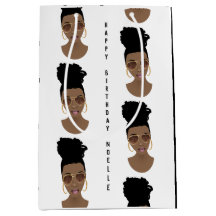 Alles Gute zum Geburtstag, Messy Bun, Black & Whit