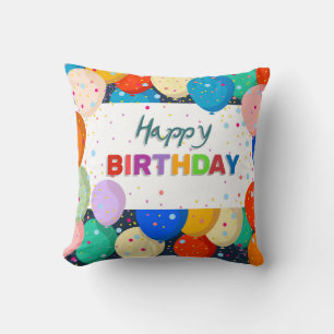Alles Gute zum Geburtstag mit Balloons Kissen