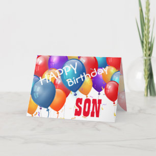 Alles Gute zum Geburtstag mit Balloons SON A01 Karte