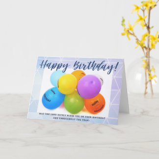 Alles Gute zum Geburtstag! mit Christlicher Meldun Karte