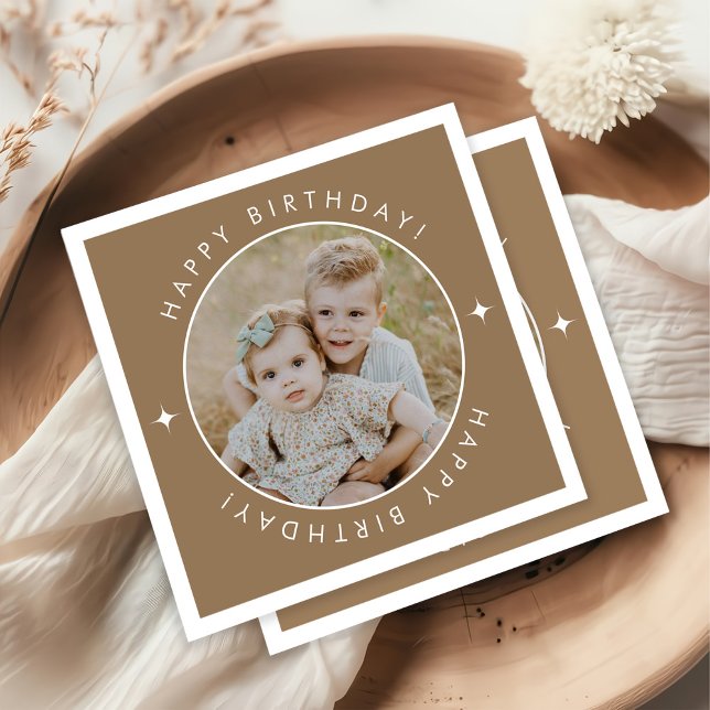 Alles Gute zum Geburtstag mit Foto Serviette (Von Creator hochgeladen)