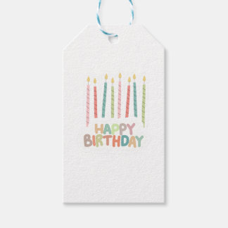 Alles Gute zum Geburtstag mit Kerzen Geschenkanhänger