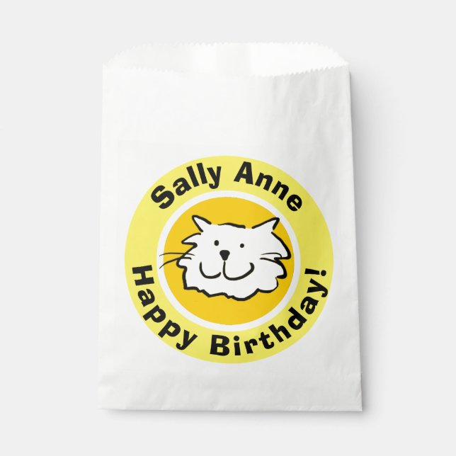 Alles Gute zum Geburtstag mit Namen Geschenktütchen (Vorderseite)