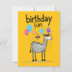 Alles Gute zum Geburtstag mit Niedlichem Pferd & B Postkarte