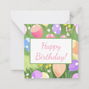 Alles Gute zum Geburtstag! Mitteilungskarte
