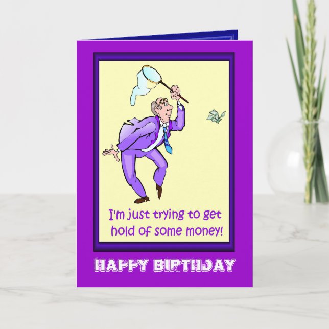 Alles Gute zum Geburtstag, Money Catcher Karte (Vorderseite)