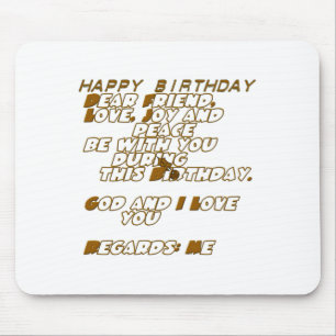 Alles Gute zum Geburtstag Mousepad