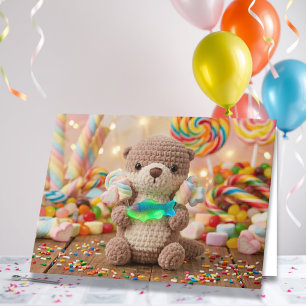 Alles Gute zum Geburtstag Neffe Süßer Otter und Karte