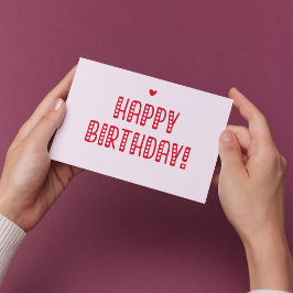 Alles Gute zum Geburtstag! Niedliche Typografie Postkarte