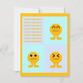 Alles Gute zum Geburtstag Octagon Popkin Einladung