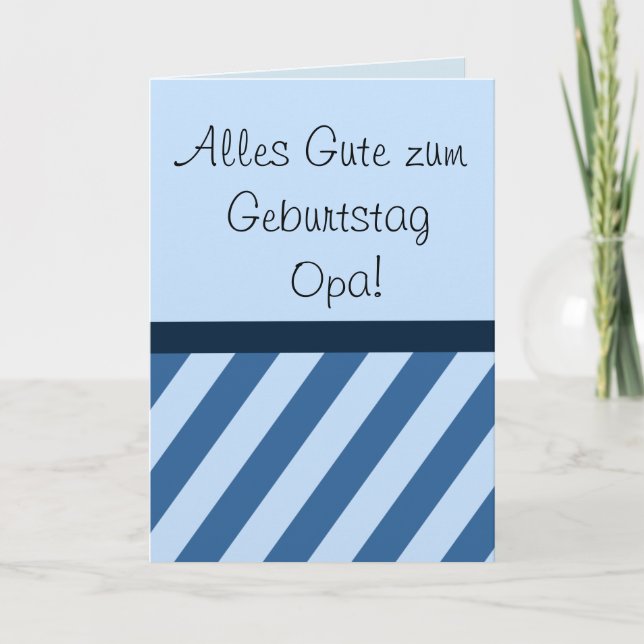 Alles Gute zum Geburtstag Opa Karte (Vorderseite)