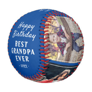 Alles Gute zum Geburtstag Opa Moderne 3-Foto-Colla Baseball