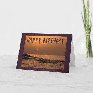 Alles Gute zum Geburtstag - Ozeansonnenaufgang Karte