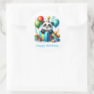 Alles Gute zum Geburtstag Panda Aufkleber