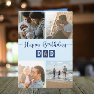 Alles Gute zum Geburtstag Papa Foto-Collage Beste  Karte