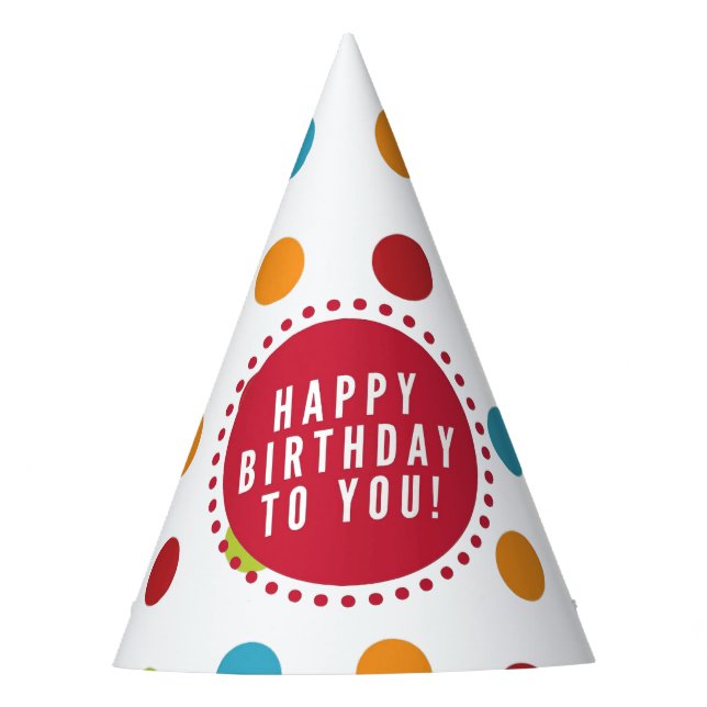 ALLES GUTE ZUM GEBURTSTAG PARTYHÜTCHEN (Vorderseite)
