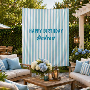 Alles Gute zum Geburtstag Personalisiertes Banner Wandteppich
