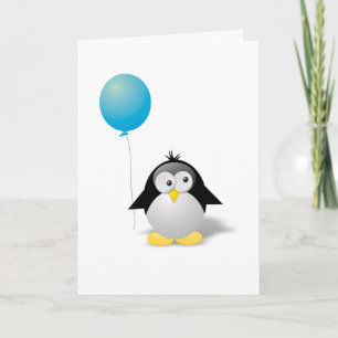 Alles Gute zum Geburtstag Pinguin-Gruß Karte