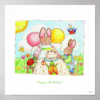 Alles Gute zum Geburtstag Poster/Druck Poster