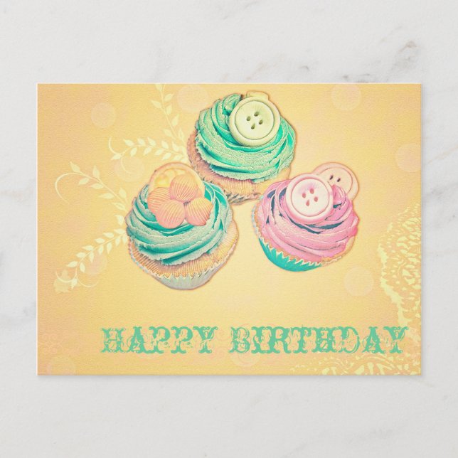 Alles Gute zum Geburtstag Postkarte (Vorderseite)