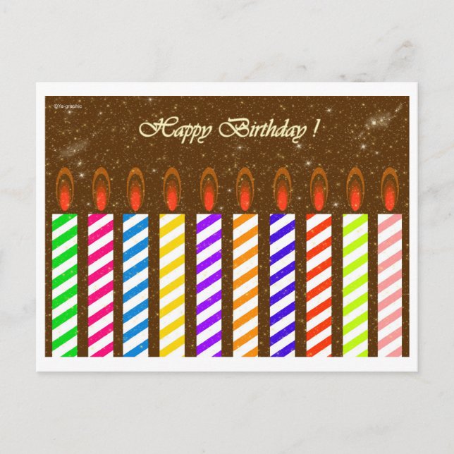 Alles Gute zum Geburtstag! Postkarte (Vorderseite)