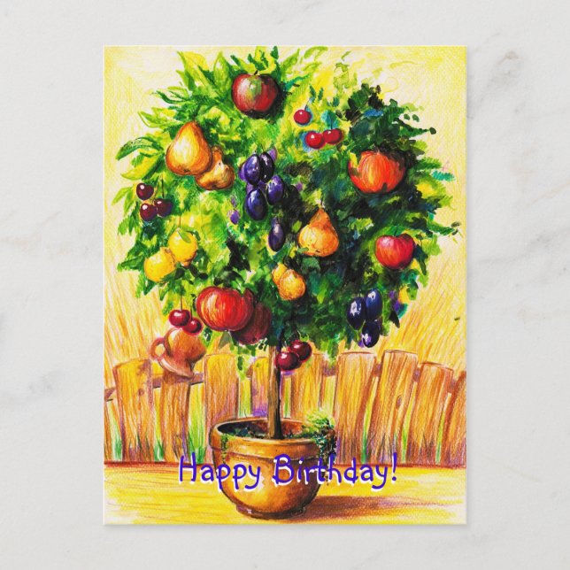 Alles Gute zum Geburtstag! Postkarte (Vorderseite)