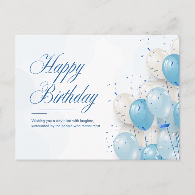 Alles Gute zum Geburtstag Postkarte (Vorderseite)