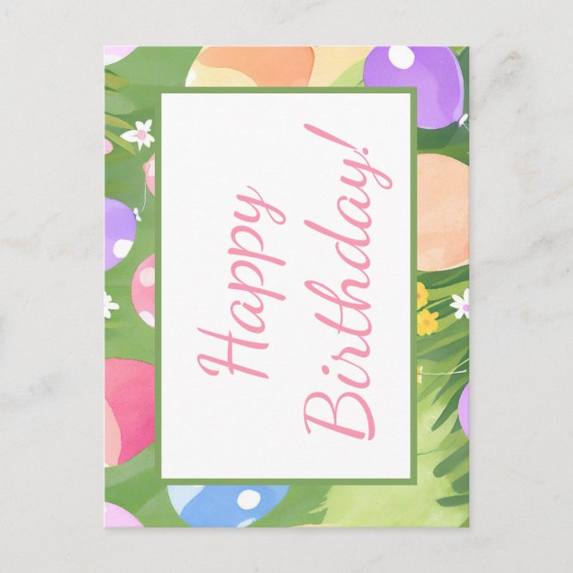 Alles Gute zum Geburtstag! Postkarte (Vorderseite)