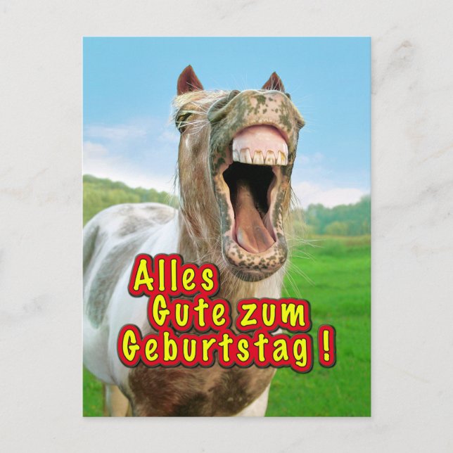 Alles Gute zum Geburtstag Postkarte (Vorderseite)