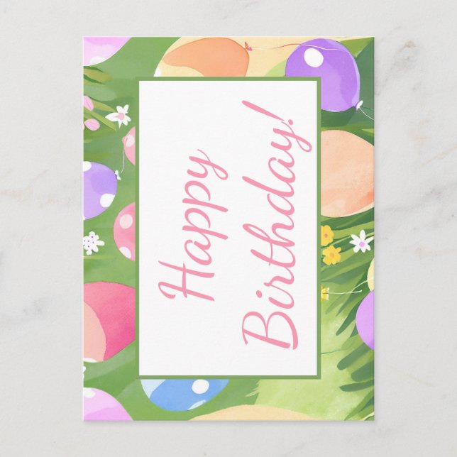 Alles Gute zum Geburtstag! Postkarte (Vorderseite)