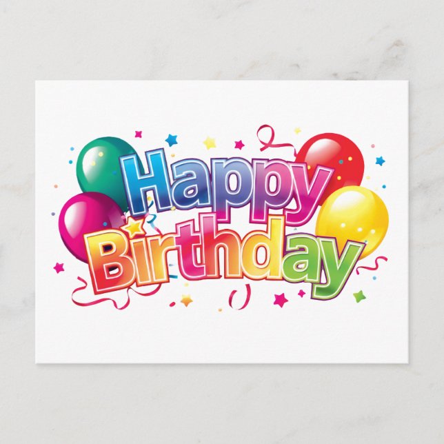 Alles Gute zum Geburtstag  Postkarte (Vorderseite)