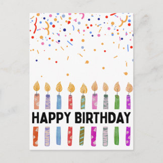 ALLES GUTE ZUM GEBURTSTAG POSTKARTE