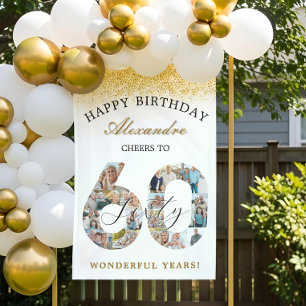 Alles Gute zum Geburtstag – Prost auf 60 Jahre Fot Banner