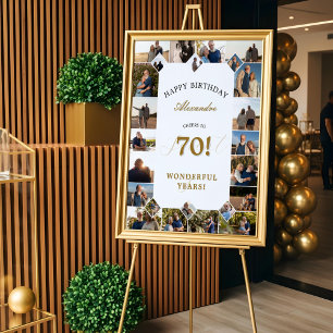 Alles Gute zum Geburtstag Prost auf 70 Jahre Fotoc Poster