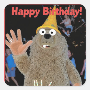 Alles Gute zum Geburtstag Quadratischer Aufkleber
