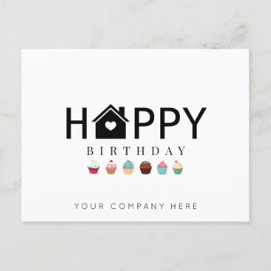 Alles Gute zum Geburtstag Realty Cupcake Postkarte