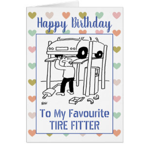 Alles Gute zum Geburtstag Reifenmonteur