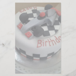 Alles Gute zum Geburtstag Rennwagen Briefpapier